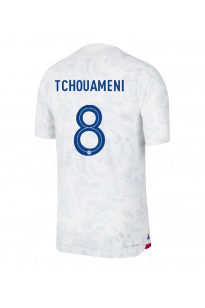 Fotbalové Dres Francie Aurelien Tchouameni #8 Venkovní Oblečení MS 2022 Krátký Rukáv